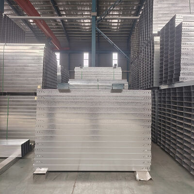 Buy Hot-dip Galvanized Cable Tray with Customized Width for Industrial Applications and Wire Mesh Trunking online manufacture