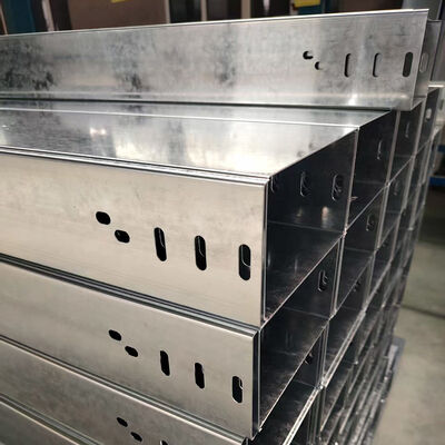 Buy Hot-dip Galvanized Cable Tray - Corrosion Resistant Wire Trough with Customizable Sizes for Indoor/Outdoor Use online manufacture