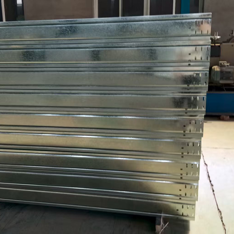 Industrial Cable Laying Tray Powder Coated Stainless Steel Slot Type For Construction Industrial