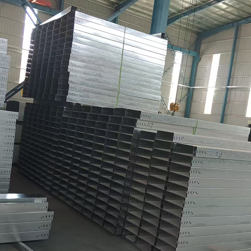 300*100 Stainless Steel With Polished Perforated Cable Tray Slotted Cable Tray Cable Duct