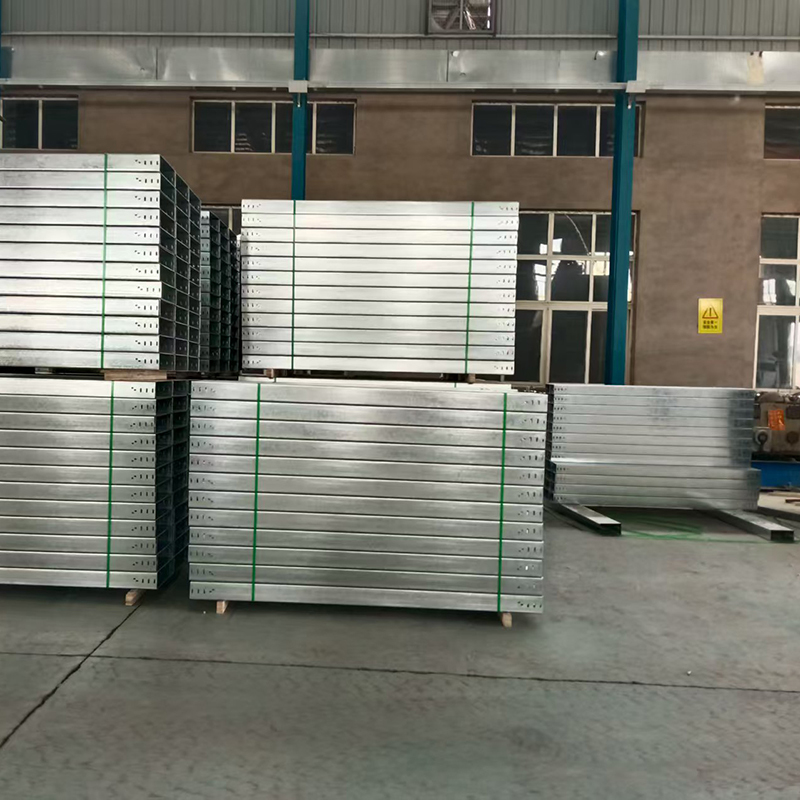 400*100 Industrial Cable Laying Tray Powder Coated Stainless Steel Perforated Slot Type for Construction Industrial