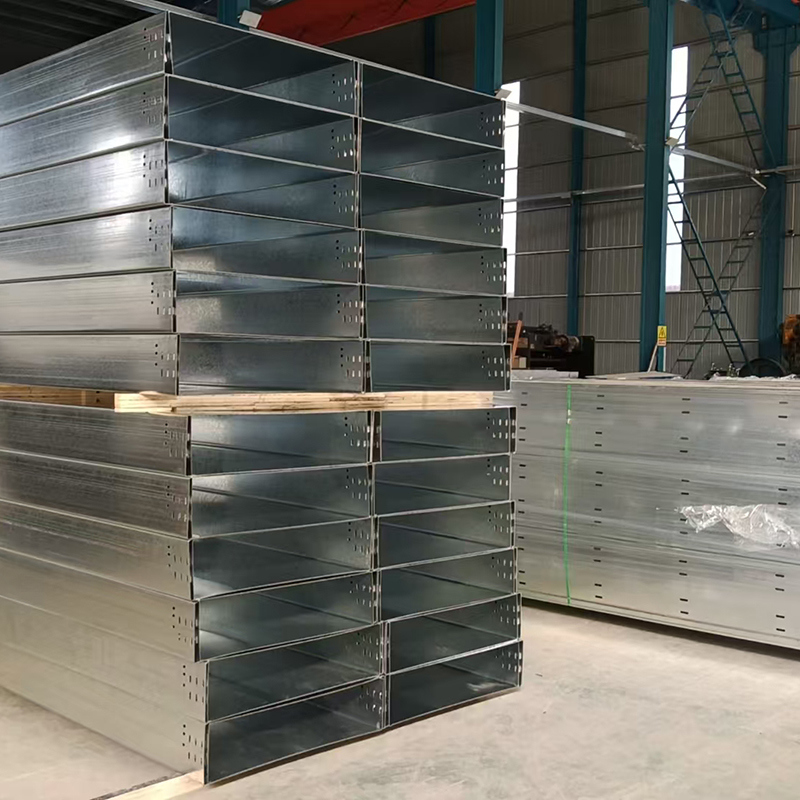 1.5mm Thick HDG Hot Dipped Galvanize Cable Tray Customized Ladder Tray Steel Construction Material