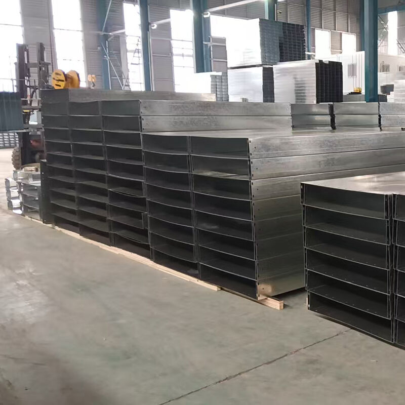 High Quality Outdoor Stainless Steel Galvanized Three Links Bending Through Trough Type Wireway Cable Tray