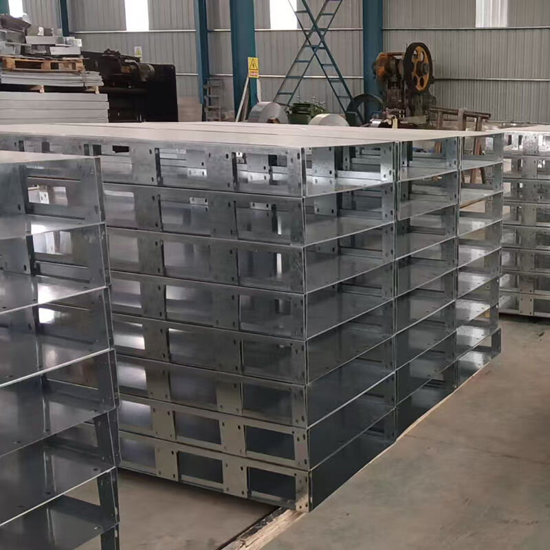 Stainless Steel Trough-type Cable Tray with Polished Surface, Non-combustible and Customized Height for High Protection Requirements