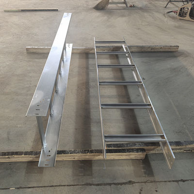 Good price Fire Resistance Galvanized Ladder Cable Tray Wall Mounted High Flexibility Steel Rungs online